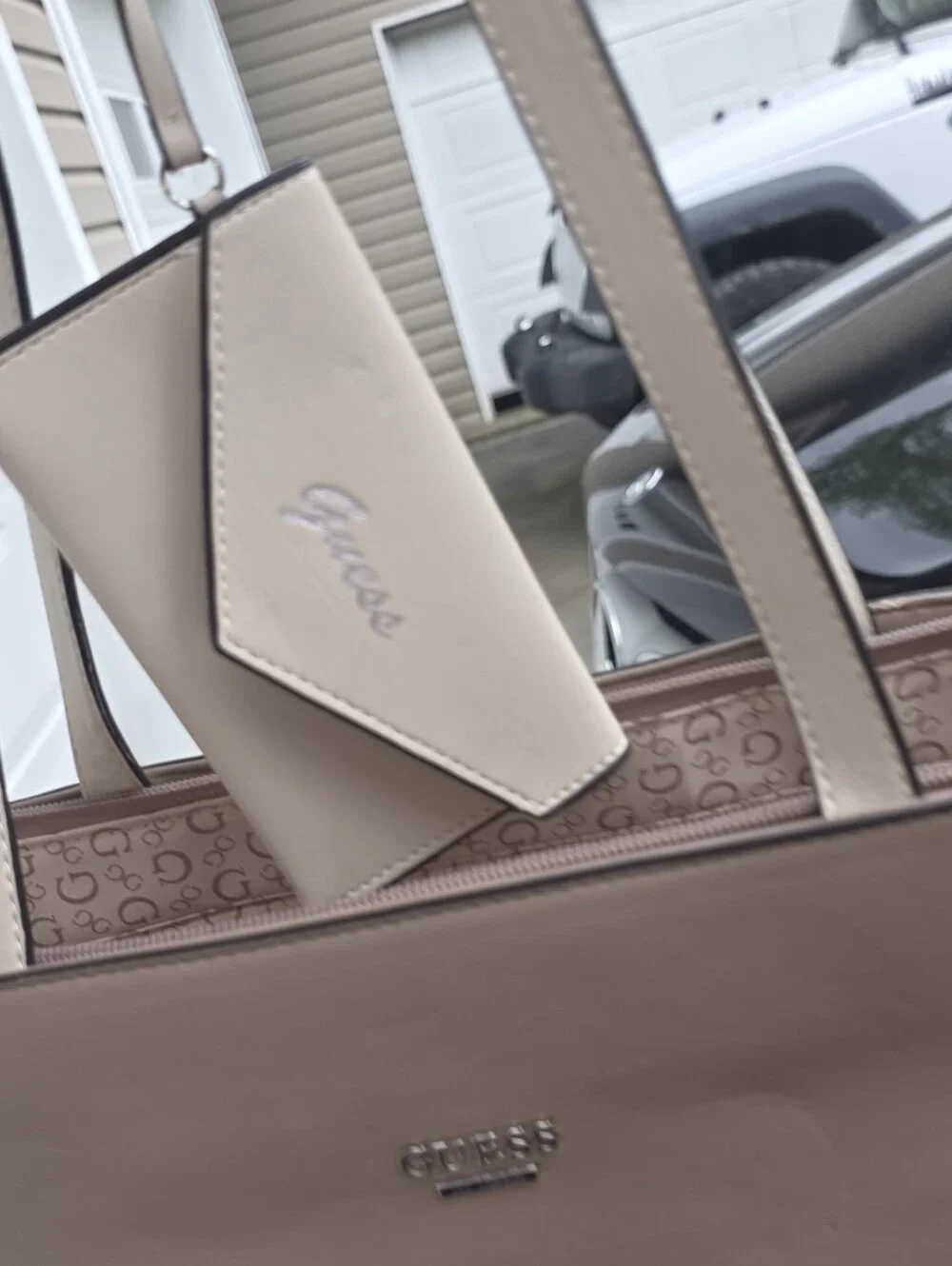 Guess Tote With Small Wallet